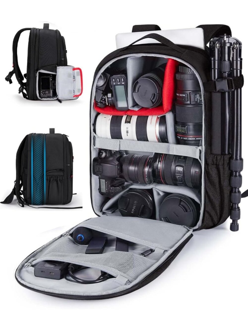 Waterproof DSLR Camera Backpack with Laptop Compartment - Stylish Photography